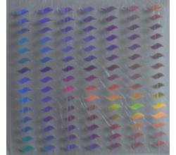 105 Buegelpailletten Welle 8 x 3 mm Spiegel  irisierend